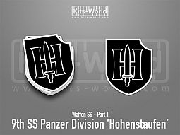 Kitsworld SAV Sticker - Waffen SS - 9th SS Panzer Division ' Hohenstaufen' 